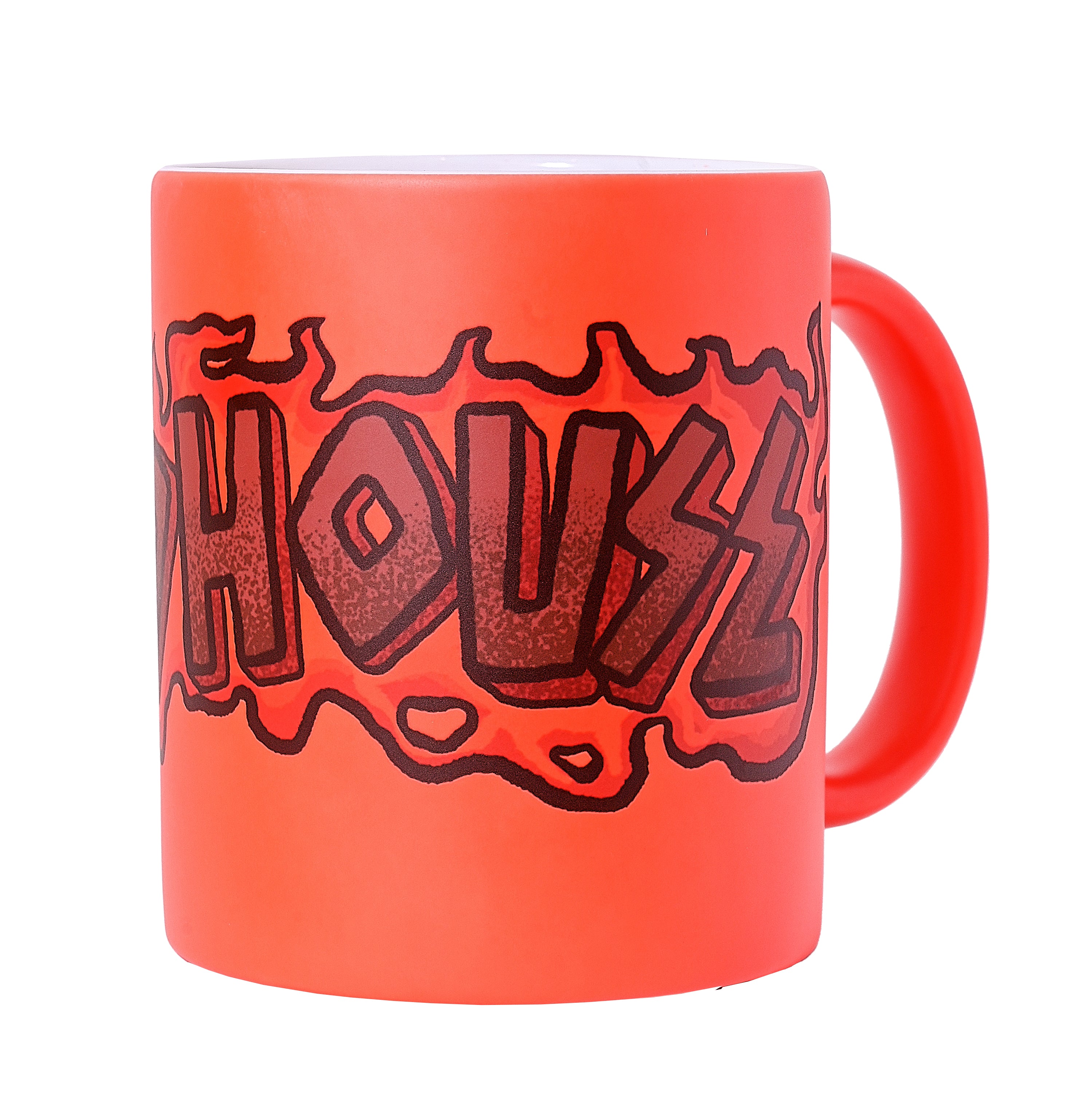 Kaffetasse "BIRDHOUSE" - NEON ORANGE